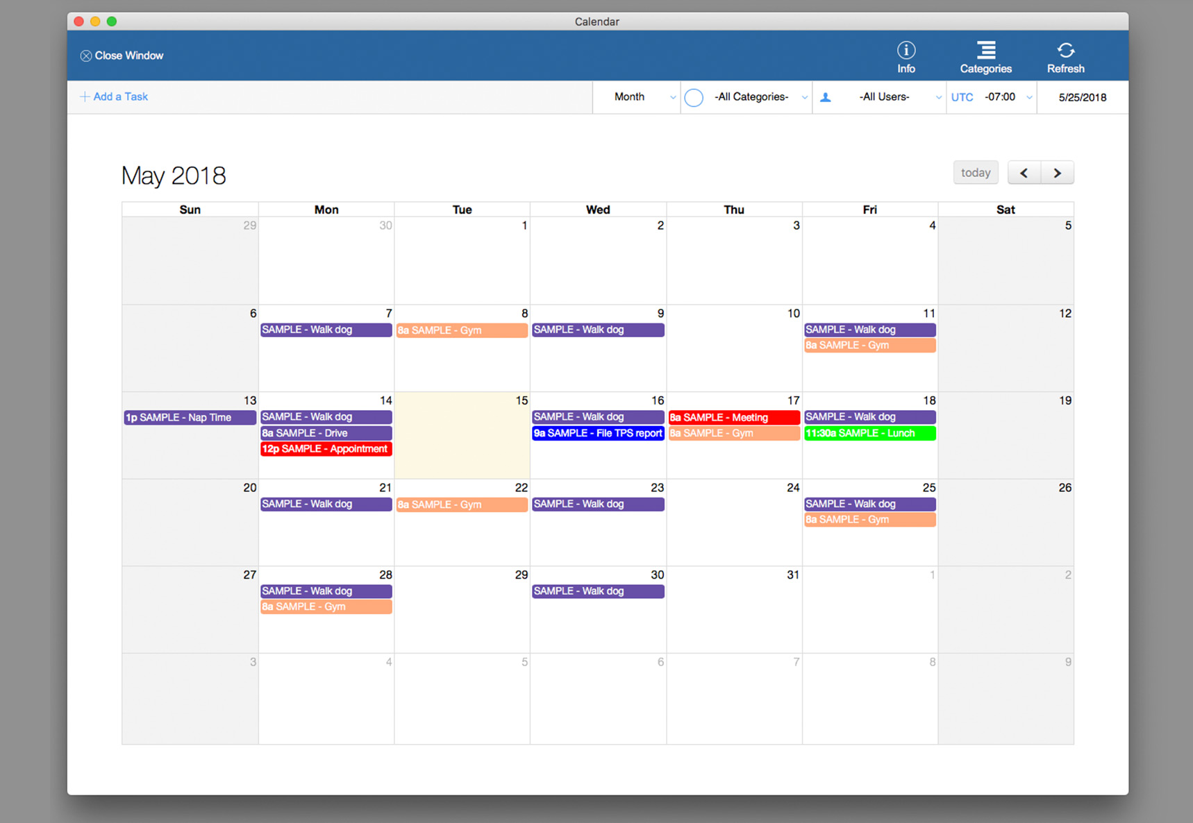 Calendar Add-On Kit Screenshot